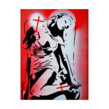 Abstract Graffiti 'Faith' Canvas Art,14x19